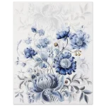 Indigo Bloom Botanical Art Print - Premium Matte Paper Poster in Multiple Sizes - Image 5