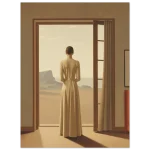 Desert Serenity: Minimalist Elegance Matte Paper Poster – Available in Multiple Sizes - Image 2