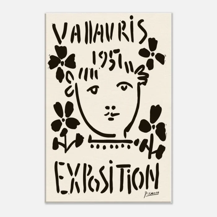 Picasso Vallauris 1957 Exhibition Poster – Vintage Art Canvas Print - Image 6