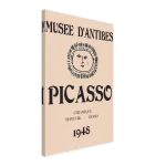 Picasso Museum d'Antibes 1948 Exhibition Poster – Vintage Art Print on Canvas, Choose Your Size - Image 2