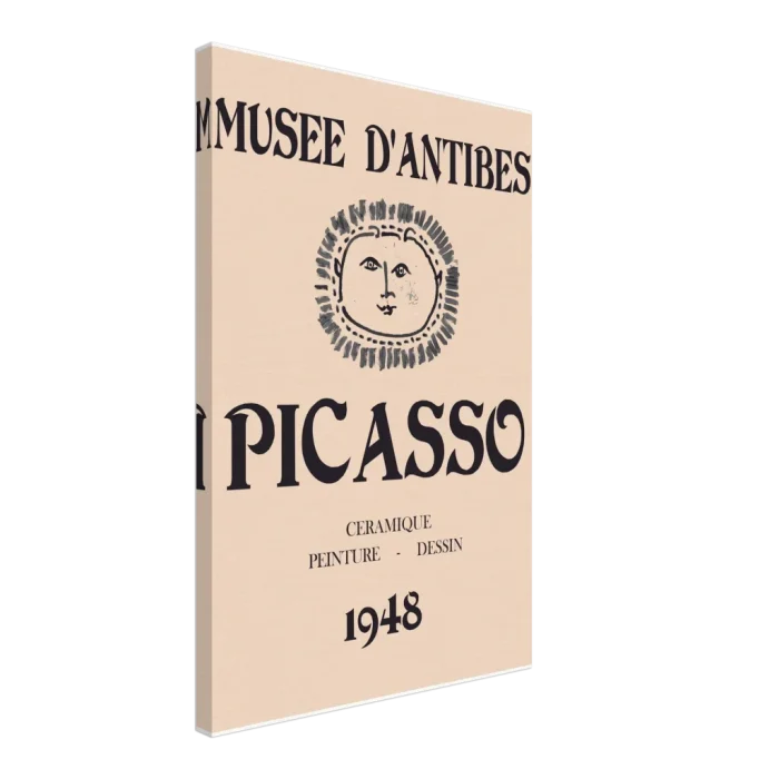 Picasso Museum d'Antibes 1948 Exhibition Poster – Vintage Art Print on Canvas, Choose Your Size - Image 2