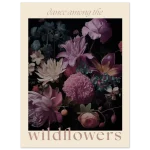 "Dance Among the Wildflowers" Poster - Dark Floral Elegance on Premium Matte Paper, in your choice of six sizes - Image 2