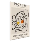 Picasso Abstract Face Canvas Print – Modern Line Art Exhibition Poster in Your Choice of Size - Image 3