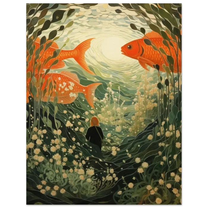 Enchanted Underwater Garden Art Print - Premium Matte Paper Poster - Image 5