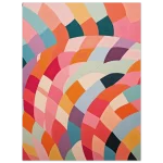 Abstract Swirls & Waves - Premium Matte Paper Poster, Vibrant Geometric Art in Your Choice of Six Sizes - Image 2