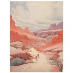 Desert Trek Serenity: Grand Canyon Hues - Premium Matte Paper Poster in various sizes - Image 4