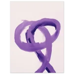 Abstract Purple Swirls - Premium Matte Paper Poster in Multiple Sizes - Image 6