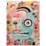 Abstract Psychedelic Face 40 x 50 - Premium Matte Paper Poster in Vibrant Pop Art Style - Image 2