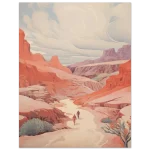 Desert Trek Serenity: Grand Canyon Hues - Premium Matte Paper Poster in various sizes - Image 5