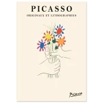 Picasso's Bouquet of Peace Premium Matte Paper Poster - Vibrant Abstract Floral Art Print