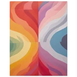 Abstract Swirls of Warm & Cool Tones - Premium Matte Paper Poster - Image 5