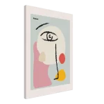 Abstract Picasso-Inspired Face Canvas – Modern Cubist Wall Art with Playful Hues - Image 4