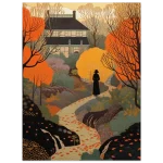 Enchanted Autumnal Estate Art Print - Premium Matte Paper Poster - Image 2