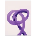 Abstract Purple Swirls - Premium Matte Paper Poster in Multiple Sizes - Image 3