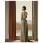 Desert Serenity: Elegant Figural Artwork - Premium Matte Paper Poster in various sizes