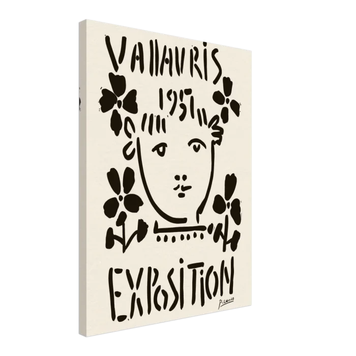 Picasso Vallauris 1957 Exhibition Poster – Vintage Art Canvas Print - Image 5