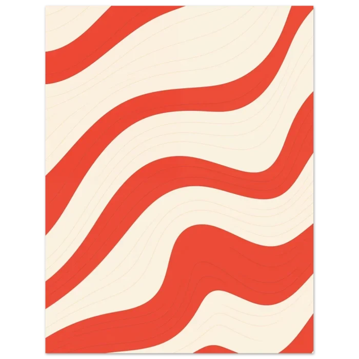 Retro Swirls 40x50 cm - Premium Matte Paper Poster - Image 5