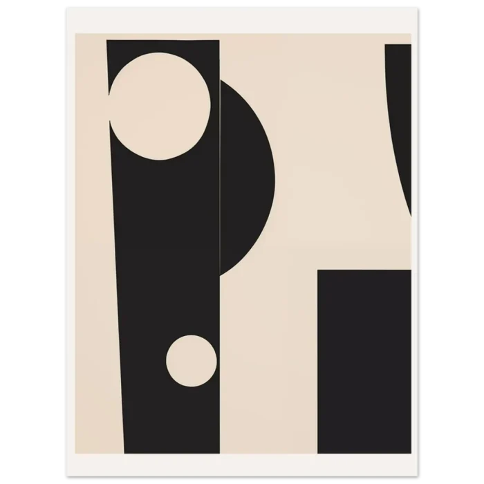 Minimalist Abstract Geometric Art Print - Premium Matte Paper Poster - Image 4