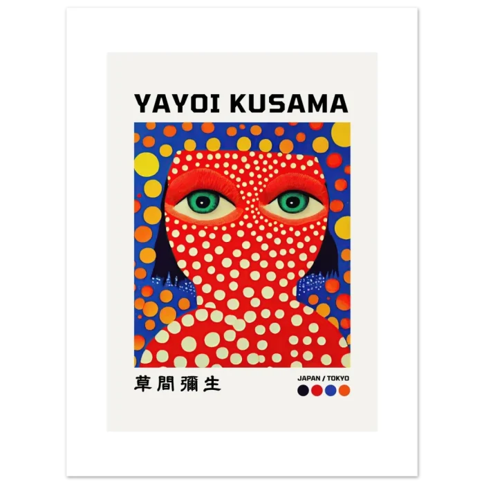 Yayoi Kusama Pop Art Poster – Vibrant Polka Dot Dreamscape Print - Image 2