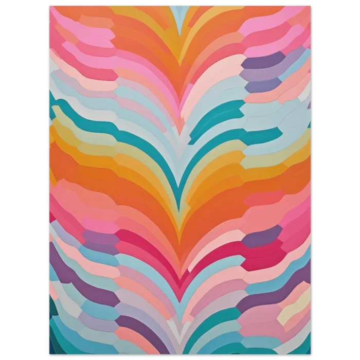 Abstract Swirls - Premium Matte Paper Poster: Vibrant Geometric Wall Art in Your Chosen Size - Image 4