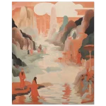 Abstract Horizon - Premium Matte Paper Poster with a Dreamy Desert Landscape Vibe