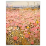 Dreamy Pink Poppy Field - Impressionist Art Print Poster on Premium Matte Paper, in your choice of six sizes - Image 5