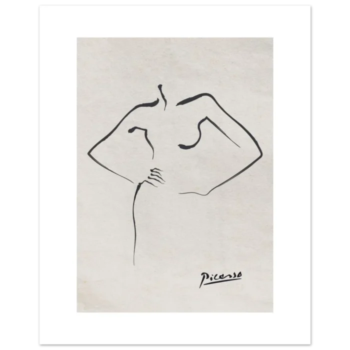 Minimalist Picasso Line Art Poster - Abstract Female Form in Various Sizes - Image 6