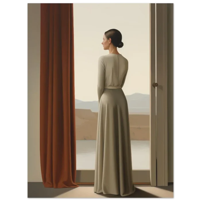 Desert Serenity: Elegant Figural Artwork - Premium Matte Paper Poster in various sizes - Image 4