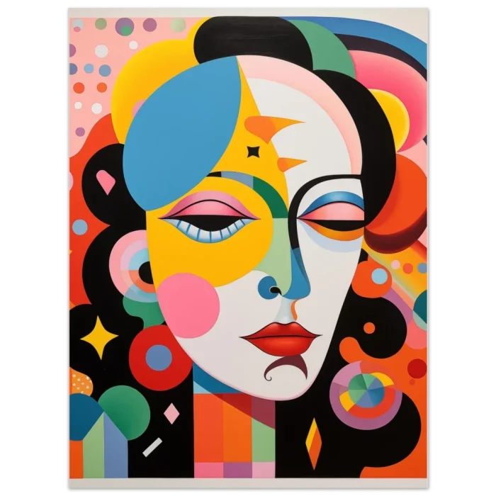 Abstract Expressionist Woman Pop Art Poster - 40 x 50 Premium Matte Paper - Image 3