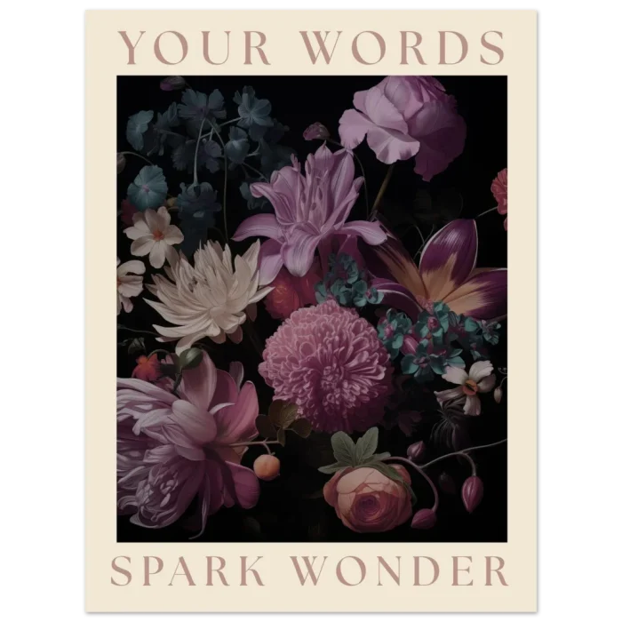 Dramatic Floral Bouquet - Premium Matte Paper Poster - Image 6