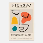 Abstract Picasso-Inspired Face Canvas Print – Vibrant Modern Art for Your Walls - Image 6