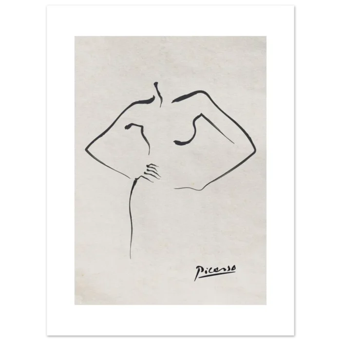 Minimalist Picasso Line Art Poster - Abstract Female Form in Various Sizes - Image 13