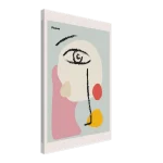 Abstract Picasso-Inspired Face Canvas – Modern Cubist Wall Art with Playful Hues - Image 2