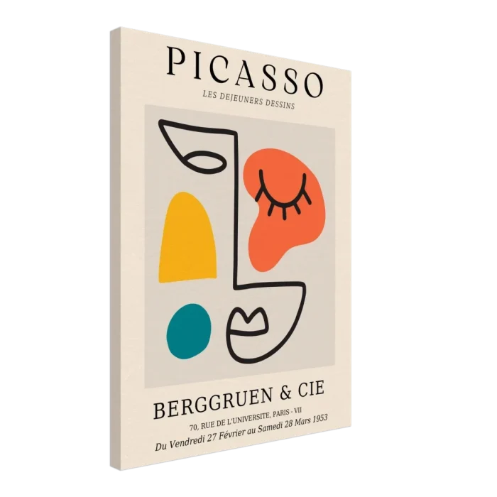 Abstract Picasso Face Canvas Print – Vibrant Modern Art for Your Walls - Image 5