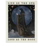 Celestial Sorceress Art Print: 'Live by the Sun, Love by the Moon' Premium Matte Poster in Multiple Sizes - Image 4