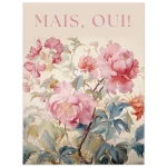 Mais, Oui! Parisian Floral Blush - Premium Matte Paper Poster in Multiple Sizes - Image 6