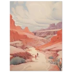 Desert Trek Serenity: Grand Canyon Hues - Premium Matte Paper Poster in various sizes - Image 6