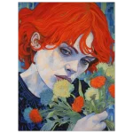Redhead Reverie: Enigmatic Bloom 40x50 Premium Matte Paper Poster - Image 4