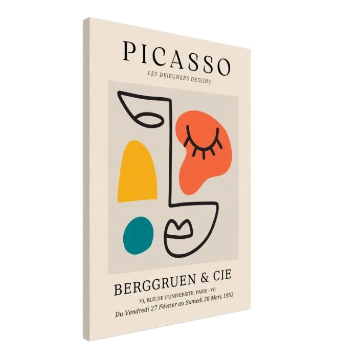 Abstract Picasso Face Canvas Print – Vibrant Modern Art for Your Walls - Image 4