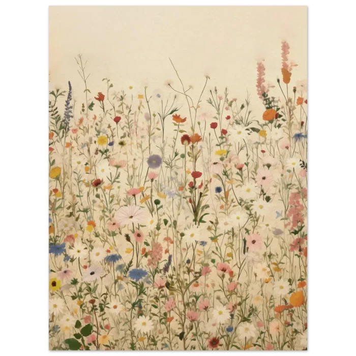 Wildflower Meadow Art Print - Premium Matte Paper Poster in Various Sizes - Image 6