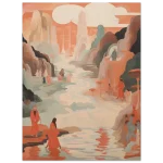 Abstract Horizon - Premium Matte Paper Poster with a Dreamy Desert Landscape Vibe - Image 2