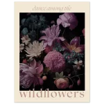 "Dance Among the Wildflowers" Poster - Dark Floral Elegance on Premium Matte Paper, in your choice of six sizes - Image 6