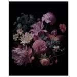Timeless Floral Bouquet - Dark Academia Style Premium Matte Paper Poster in Multiple Sizes