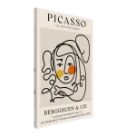 Picasso Abstract Face Canvas Print – Modern Line Art Exhibition Poster in Your Choice of Size - Image 2