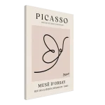 Minimalist Picasso Animal Line Art Poster – Beige & Black Modern Wall Art Canvas - Image 4