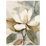 Soft Watercolor Magnolia Bloom - Premium Matte Paper Poster, 40 x 50 cm - Image 3