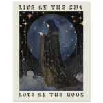 Celestial Sorceress Art Print: 'Live by the Sun, Love by the Moon' Premium Matte Poster in Multiple Sizes - Image 5
