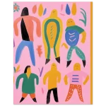 Abstract Joyful Figures 40 x 50 - Premium Matte Paper Poster in Vibrant Pink and Bold Hues - Image 5