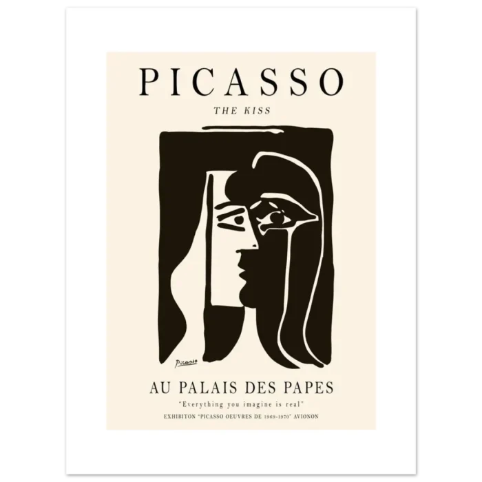 Picasso's The Kiss Art Print - Premium Matte Paper Poster in Various Sizes - Image 3