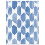 Abstract Geometric Blue Watercolor Pattern - Premium Matte Paper Poster - Image 6